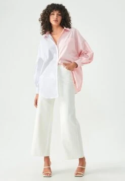 Requisite - Overhemdblouse - Pink White -Mode Kledingwinkel a19ac8a683644653a2d9fb9b4d2ecf77