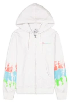 Champion Hooded Full Zip Color Ground - Sweater Met Rits - White -Mode Kledingwinkel a2dd44f9ea234b5fae9aa67c5381787e