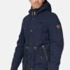 Indicode Jeans Winterjas - Navy -Mode Kledingwinkel a2f5eae537564d38b122a67f2ac0159f