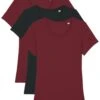 3Er Pack Expresser Basic - T-Shirt Basic - Burgundy Black