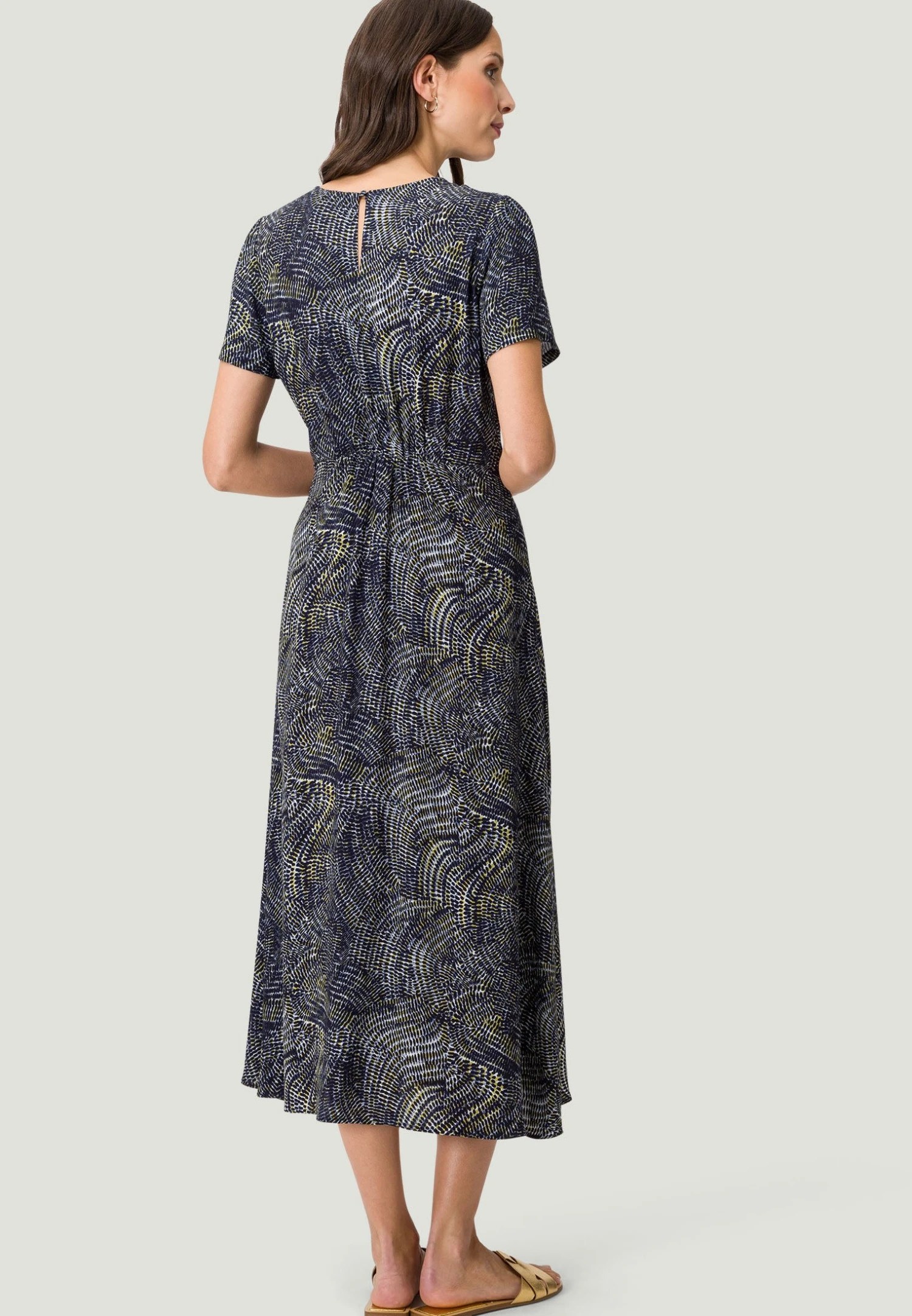 Zero Mit Beinschlitz - Jurk - Dark Bluelight Blue 5 Zero Mit Beinschlitz - Jurk - Dark Bluelight Blue - Afbeelding 3