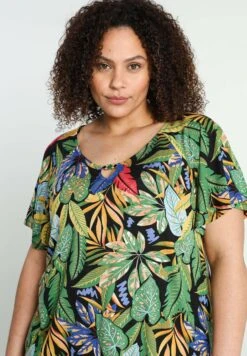 À Manches Papillons - T-Shirt Print - Multicolor -Mode Kledingwinkel a620c483714a45c084615360dff3f23c