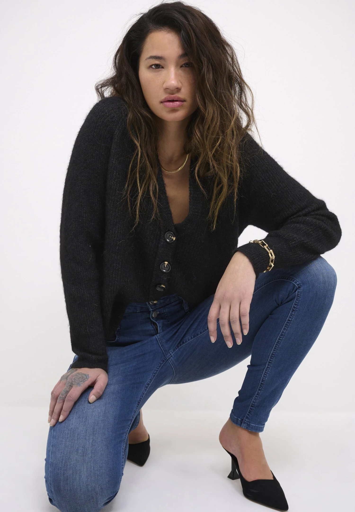 Vest - Black Melange 3 Vest - Black Melange