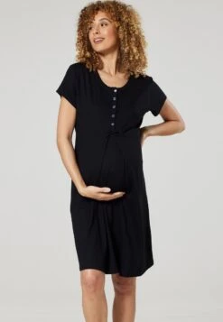 Happy Mama Nursing- Nachtjapon - Black