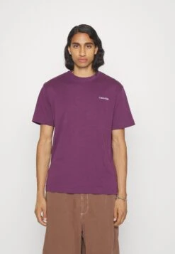 Calvin Klein Micro Logo - T-Shirt Basic - Italian Plum