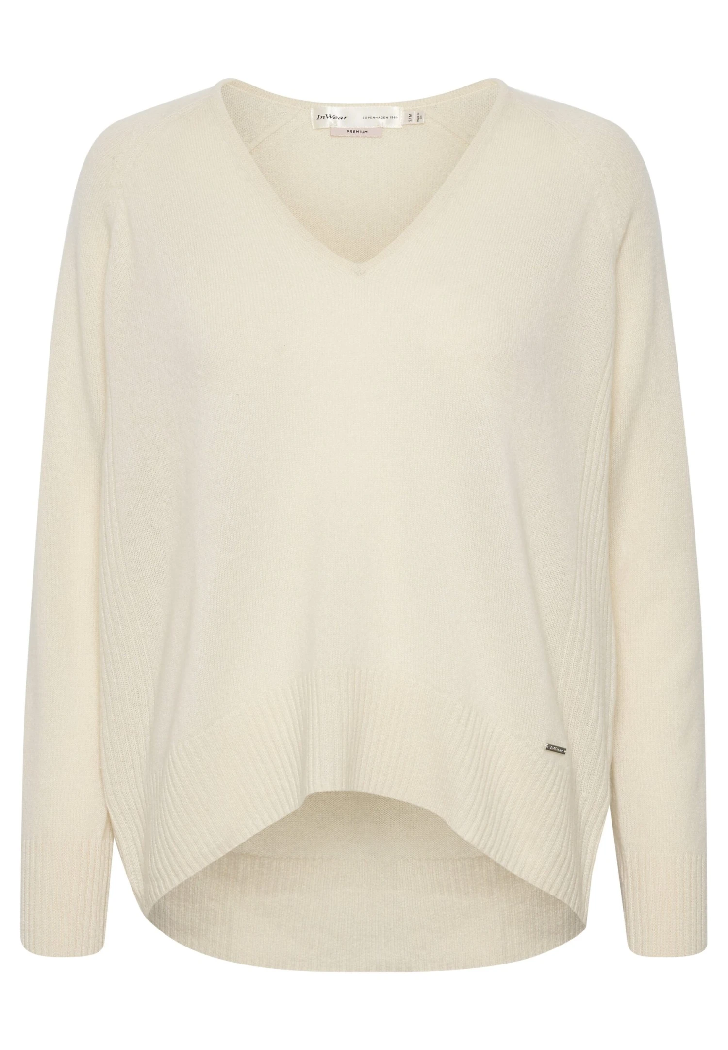 InWear Lukka V-Neck Premium - Trui - Whisper White 9 InWear Lukka V-Neck Premium - Trui - Whisper White - Afbeelding 7