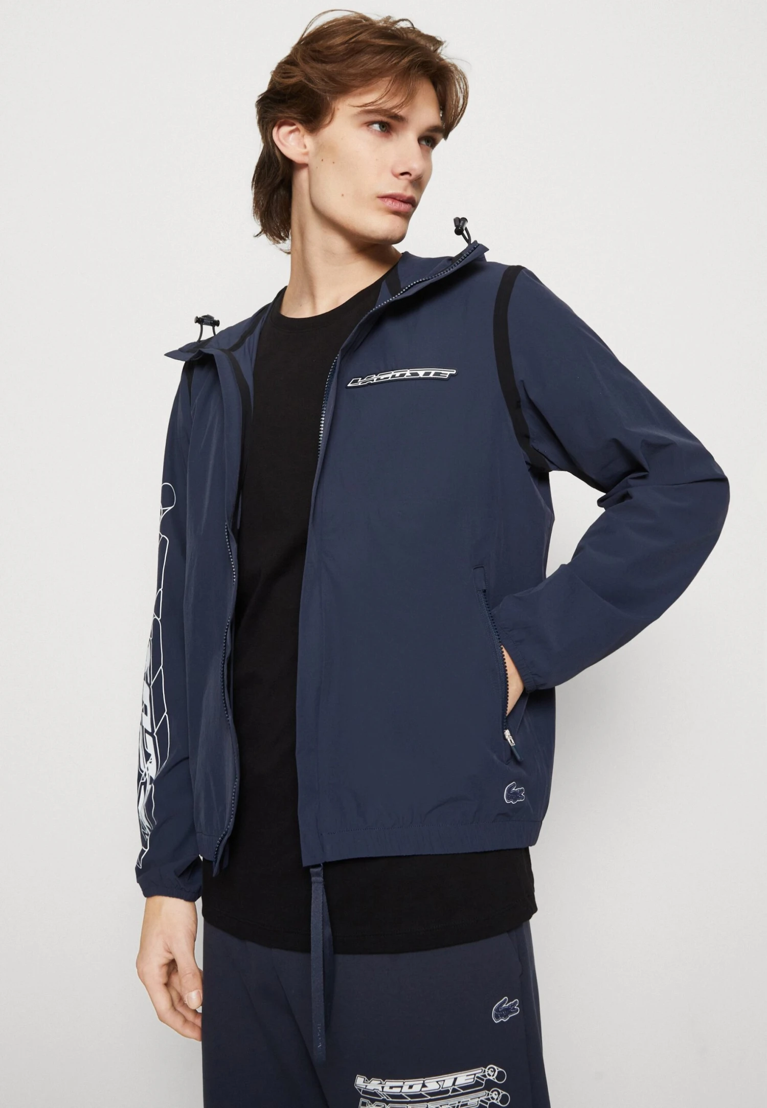 Lacoste Regenjas - Bleu 5 Lacoste Regenjas - Bleu - Afbeelding 4