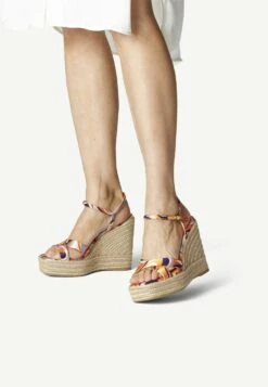 Tamaris Sandalen Met Hoge Hak - Orange Comb
