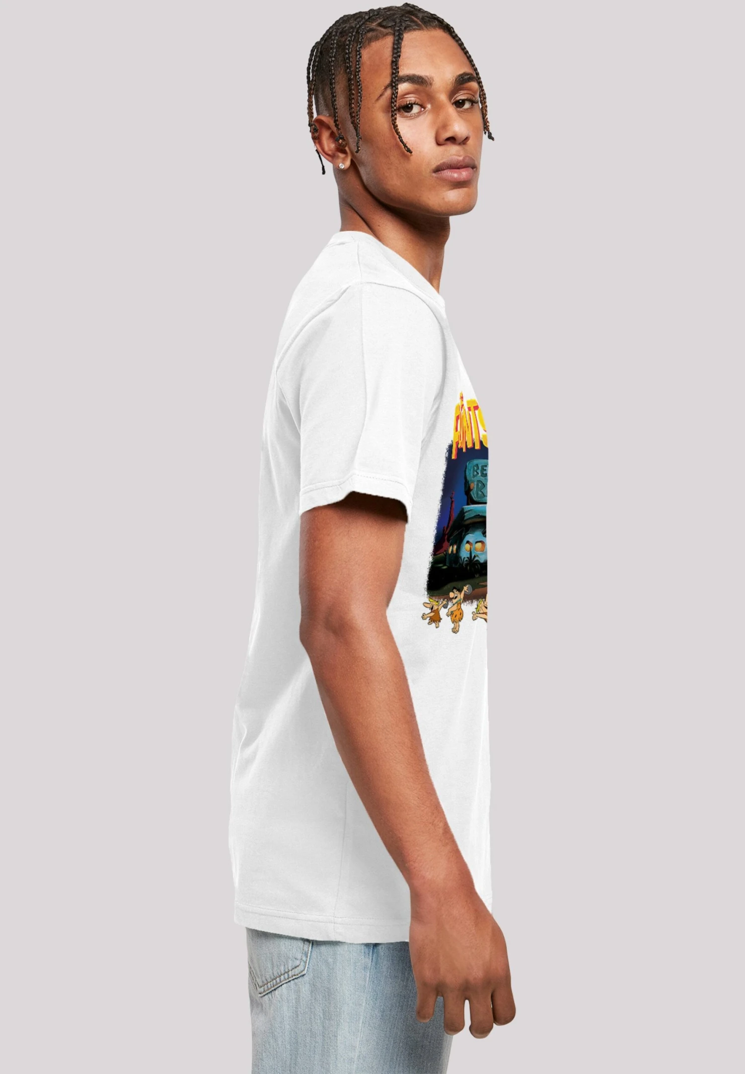 F4NT4STIC Die Familie Feuerstein Champions Of Bedrock Bowl - T-Shirt Print - White 6 F4NT4STIC Die Familie Feuerstein Champions Of Bedrock Bowl - T-Shirt Print - White - Afbeelding 4