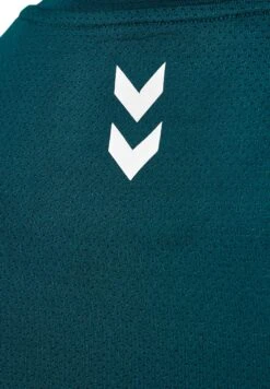 Hummel Aura - T-Shirt Basic - Deep Teal -Mode Kledingwinkel acb3d0901ce545f3a2f9a05eb394cc95