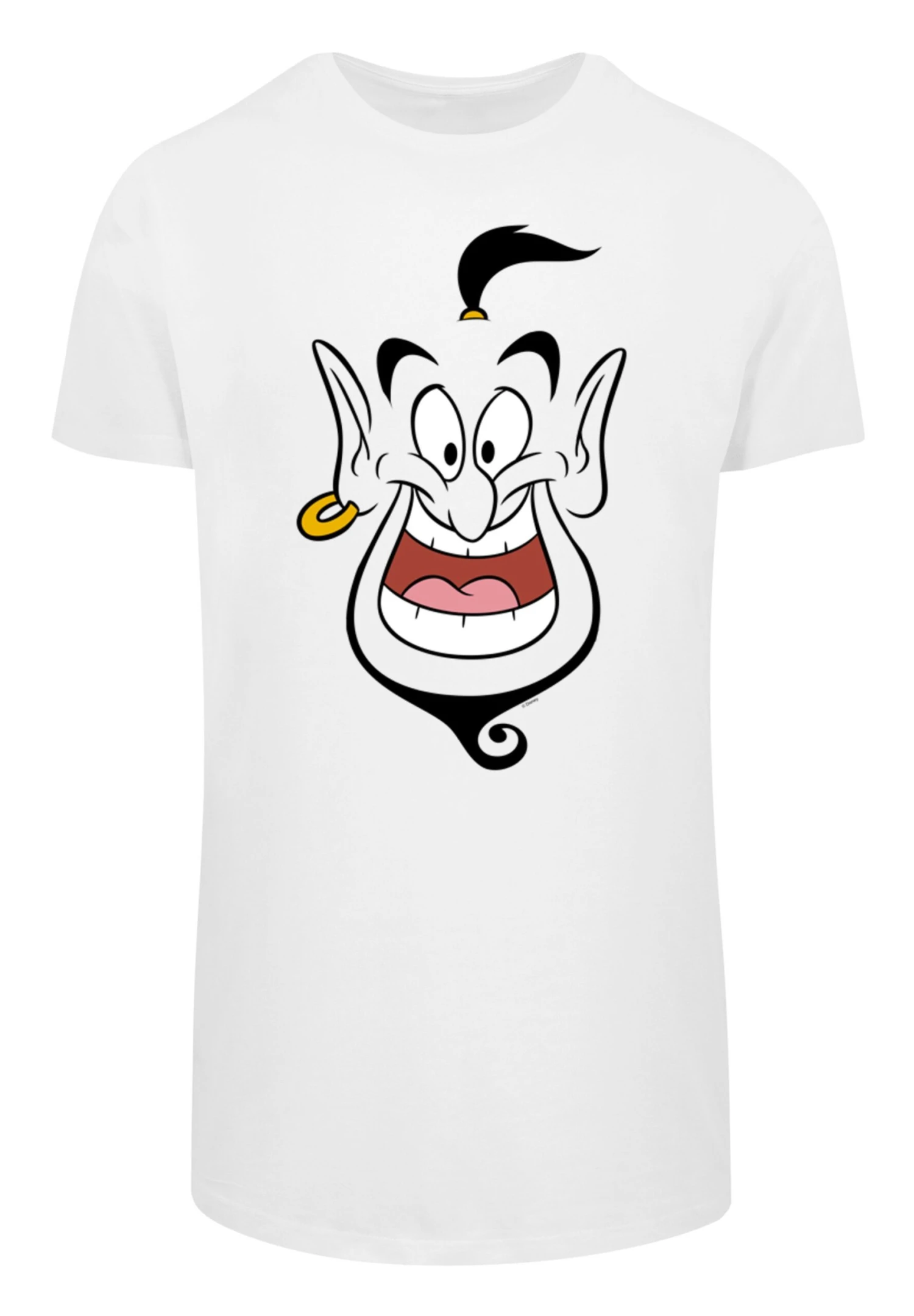 F4NT4STIC Long Cut Disney Aladdin Genie Face - T-Shirt Print - White 8 F4NT4STIC Long Cut Disney Aladdin Genie Face - T-Shirt Print - White - Afbeelding 6