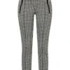 CAMBIO Ranee Galon - Broek - Black & White Pied De Poule -Mode Kledingwinkel b03e49adc4ce4770a2a9fcd2690bdddc