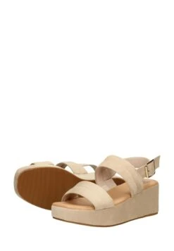 Sandalen Met Sleehak - Beige -Mode Kledingwinkel b1cbc8f6bee14a9d95c7c0af929b7aad