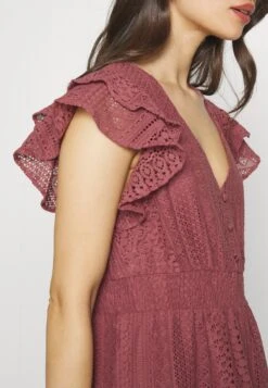 Vero Moda Petite Vmhoney Vneck Short Dress - Blousejurk - Rose Brown -Mode Kledingwinkel b33a638d539c4908b228ed62fb041358
