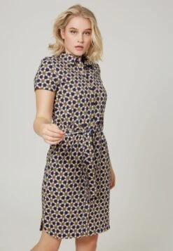 What She Said - Button-Through With Belt - Blousejurk - Multicoloured