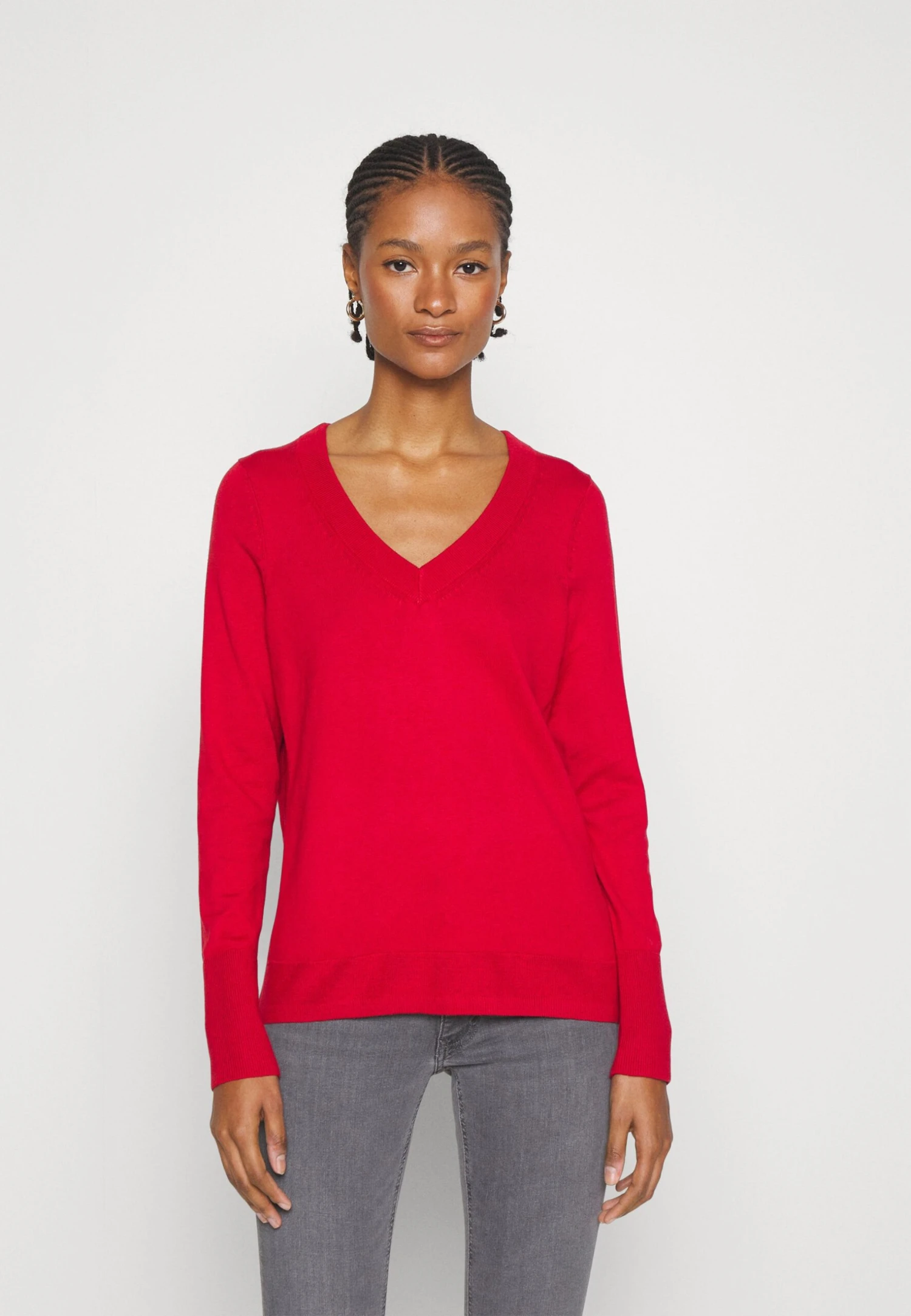 ESPRIT V Neck - Trui - Dark Red 5 ESPRIT V Neck - Trui - Dark Red - Afbeelding 3