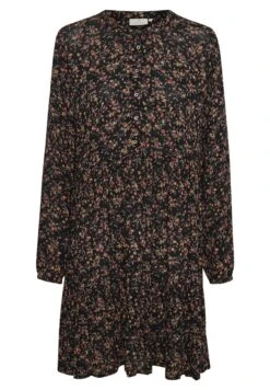 Kaffe Kaevity Amber - Blousejurk - Black Multi Col Flower Print -Mode Kledingwinkel b8dd6a64be5445a89623f8a5f89795af