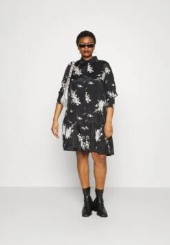 Ganja Sleeve Dress - Blousejurk - Black -Mode Kledingwinkel b9c9d59d50c746fe8c1f3ac444c4d8f5