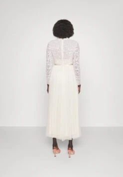 Needle & Thread Tempest Bodice V-Neck Ankle Gown - Galajurk - Champagne/Pink -Mode Kledingwinkel bb3c039099084b409f13a9d9a5c59e40