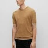 Boss T-Shirt Basic - Beige 2 Boss T-Shirt Basic - Beige -Mode Kledingwinkel bb3cdb9560614b2aac6843bc21d66a92
