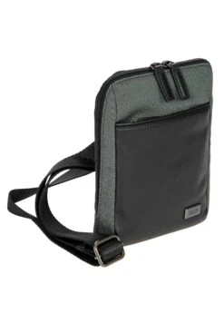 Bric's Monza- Schoudertas - Grey Black -Mode Kledingwinkel bd71f98f41874f1d9208c43004e84f8a