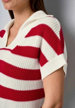 Poloshirt - Rot Weiß -Mode Kledingwinkel bfebecc0077949dc906df3b4634fd588