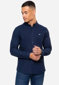 Threadbare Oxford Beacon - Overhemd - Dunkelblau