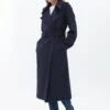 Langer Mit Gürtel - Trenchcoat - Maritime Blue -Mode Kledingwinkel c073c154ece9412fa6a7c52445e5e698