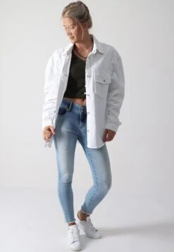 Overhemdblouse - Weiß