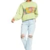 Roxy Remote Island - Sweater - Green -Mode Kledingwinkel c163ba75e0ae4d859b9961e875980441