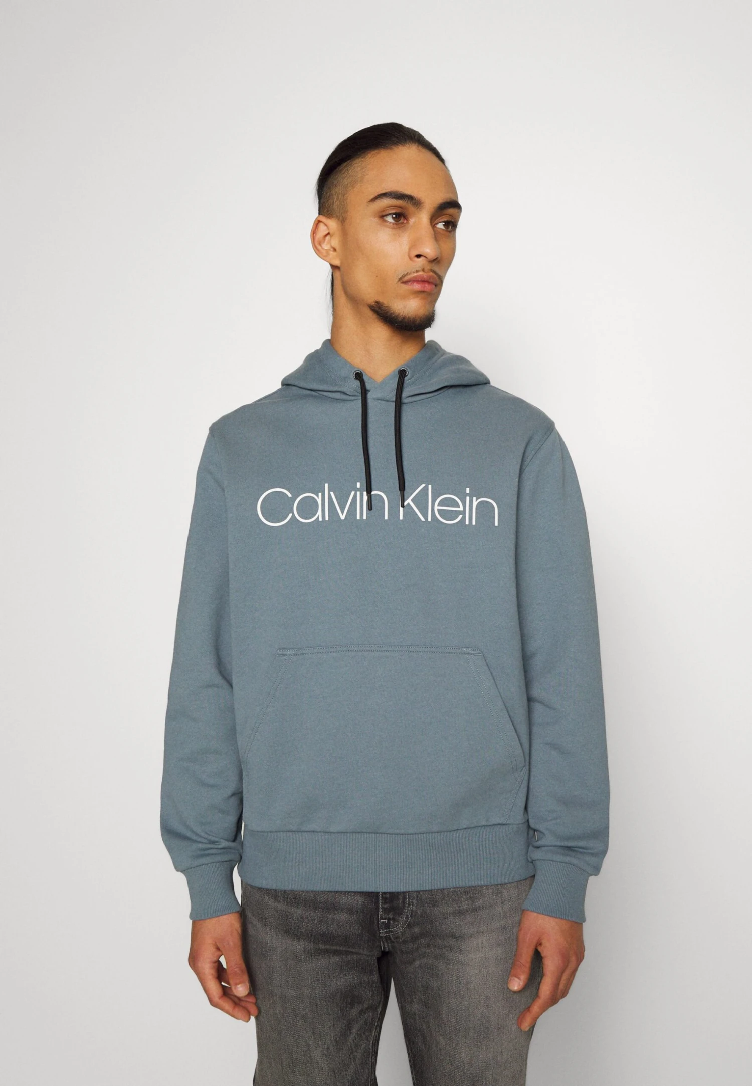 Calvin Klein Logo Hoodie - Hoodie - Grey Tar 5 Calvin Klein Logo Hoodie - Hoodie - Grey Tar - Afbeelding 3