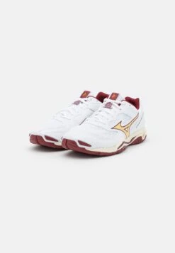 Mizuno Wave Phantom 3 - Volleybalschoenen - White/Cabernet/Gold -Mode Kledingwinkel c1954ac4a91b463cae83040cee3348df