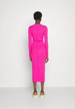 TWINSET Actitude Dress - Gebreide Jurk - Fuchsia Dahlia -Mode Kledingwinkel c2f62eefb28d4fb8a02b395c80327025