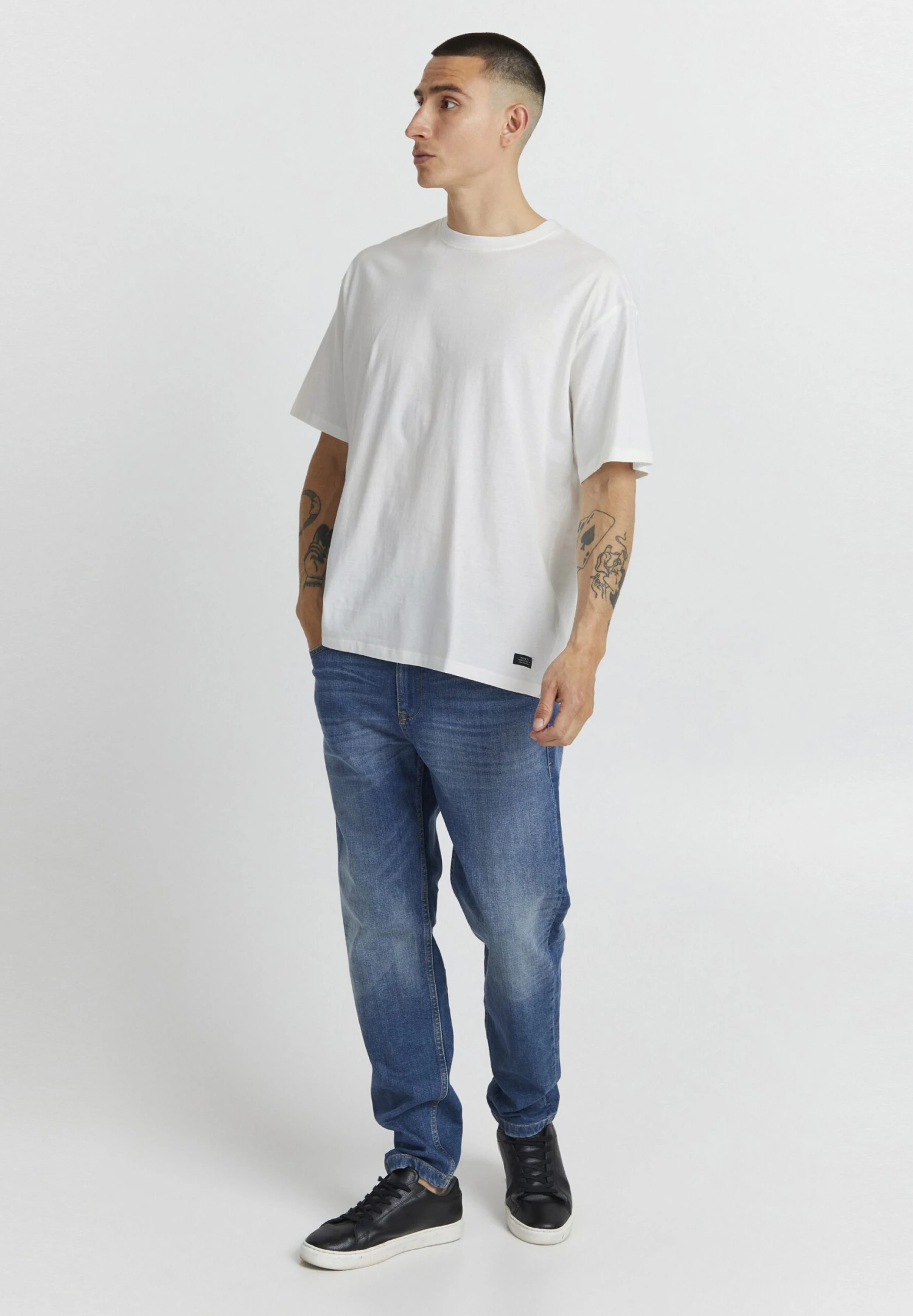 Blend T-Shirt Basic - Snow White 4 Blend T-Shirt Basic - Snow White - Afbeelding 2