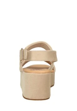 Sandalen Met Sleehak - Beige -Mode Kledingwinkel c36026abec464150a56fa89779cccca5