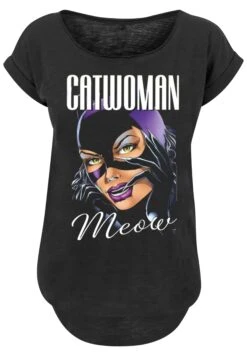 F4NT4STIC Dc Comis Superhelden Batman Catwoman Feline Fatale - T-Shirt Print - Black -Mode Kledingwinkel c372d435e0334f8684e04346ab9beab6
