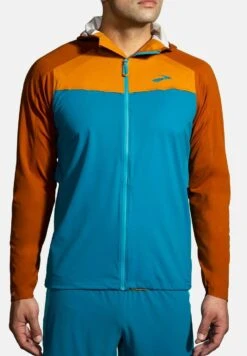 BROOKS High Point Waterproof Jacket - Regenjas - Pacific Hazelwood Ochre