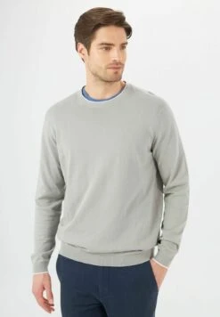 British - Sweater - Grigio Medio -Mode Kledingwinkel c5c554891f0542e58e032911bea5caf7