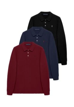 POLO CLUB Longsleeve3 Pack Ninogoal B Po Ml- Poloshirt - BlackRed Blue -Mode Kledingwinkel c6025bfc96e64a5d9357aea08469a980