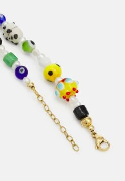 Nialaya Colorful Necklace With Animals Unisex - Ketting - Multi-Coloured, White -Mode Kledingwinkel c64a25fcf2b84a999650d4da0bd260a5