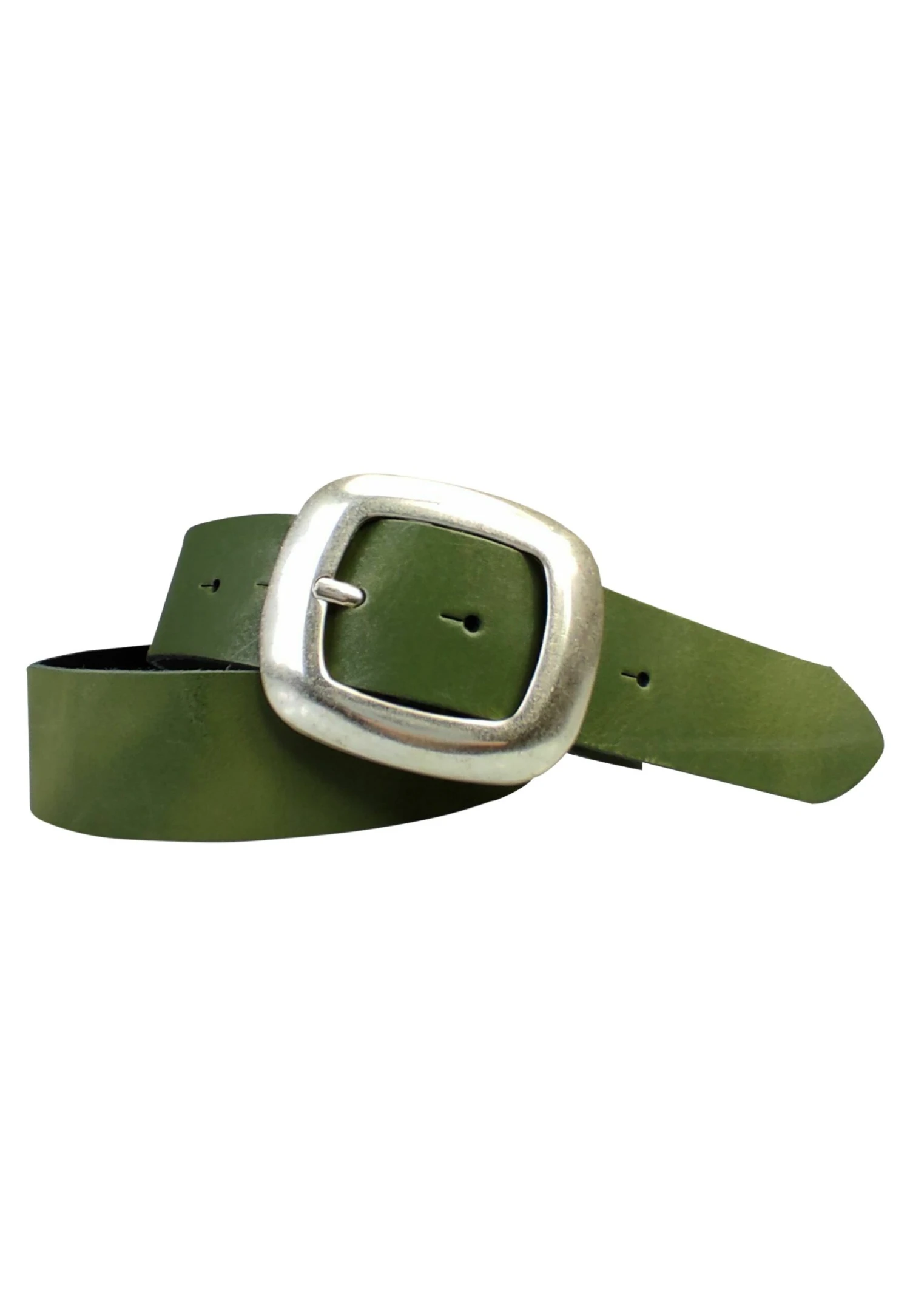 4 Cm, Grosse Schnalle, Echt L - Riem - Khaki 3 4 Cm, Grosse Schnalle, Echt L - Riem - Khaki