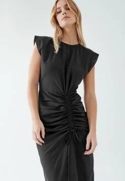 Calli Jorja Midi - Jurk - Black -Mode Kledingwinkel c82e3d19faea462581c392fd4a1da2d0