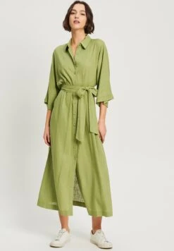 Calli Gretana - Blousejurk - Sage Green -Mode Kledingwinkel c9d40465d5c0458685b99003e498a070