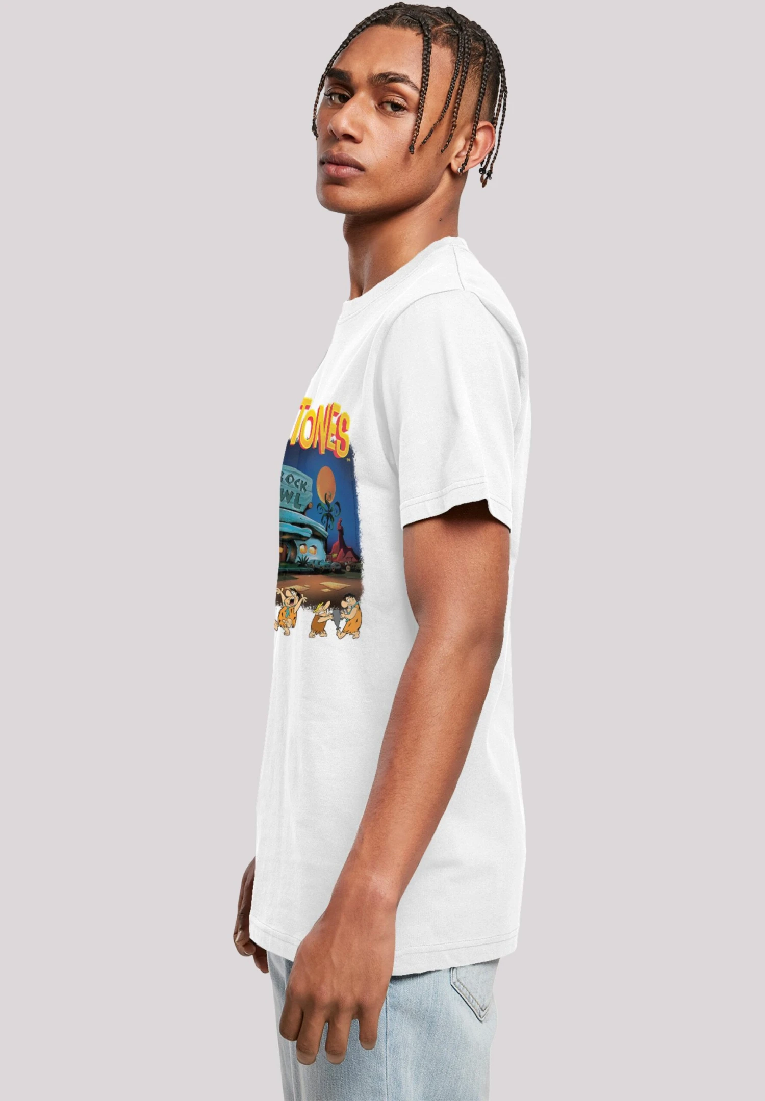 F4NT4STIC Die Familie Feuerstein Champions Of Bedrock Bowl - T-Shirt Print - White 7 F4NT4STIC Die Familie Feuerstein Champions Of Bedrock Bowl - T-Shirt Print - White - Afbeelding 5