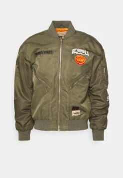 Evisu Kamon Jacket - Bomberjacks - Dark Olive -Mode Kledingwinkel cad10a67de5243d4b6ace18967f7c646