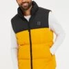 Threadbare Lethame - Bodywarmer - Mustard Black