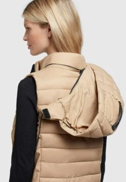 Khujo Weste Becca Matt - Bodywarmer - Beige -Mode Kledingwinkel cce3d7b24f364b32b7bae0bf0a143242