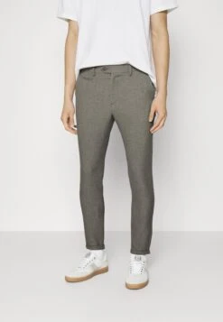 Les Deux Como Structure Suit Pants - Broek - Dark Grey Melange