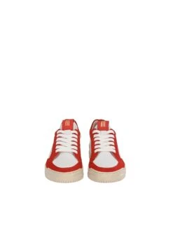Mea - Sneakers Laag - Weiß Rot -Mode Kledingwinkel ce7090d48799419aa6f1f40436a5eb7b