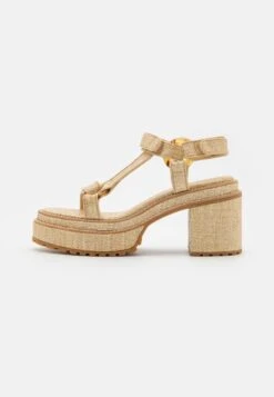 Cult Gaia Elka Platform - Sandalen Met Plateauzool - Natural -Mode Kledingwinkel cf4a2409504f4ba6bc591789336bb83d